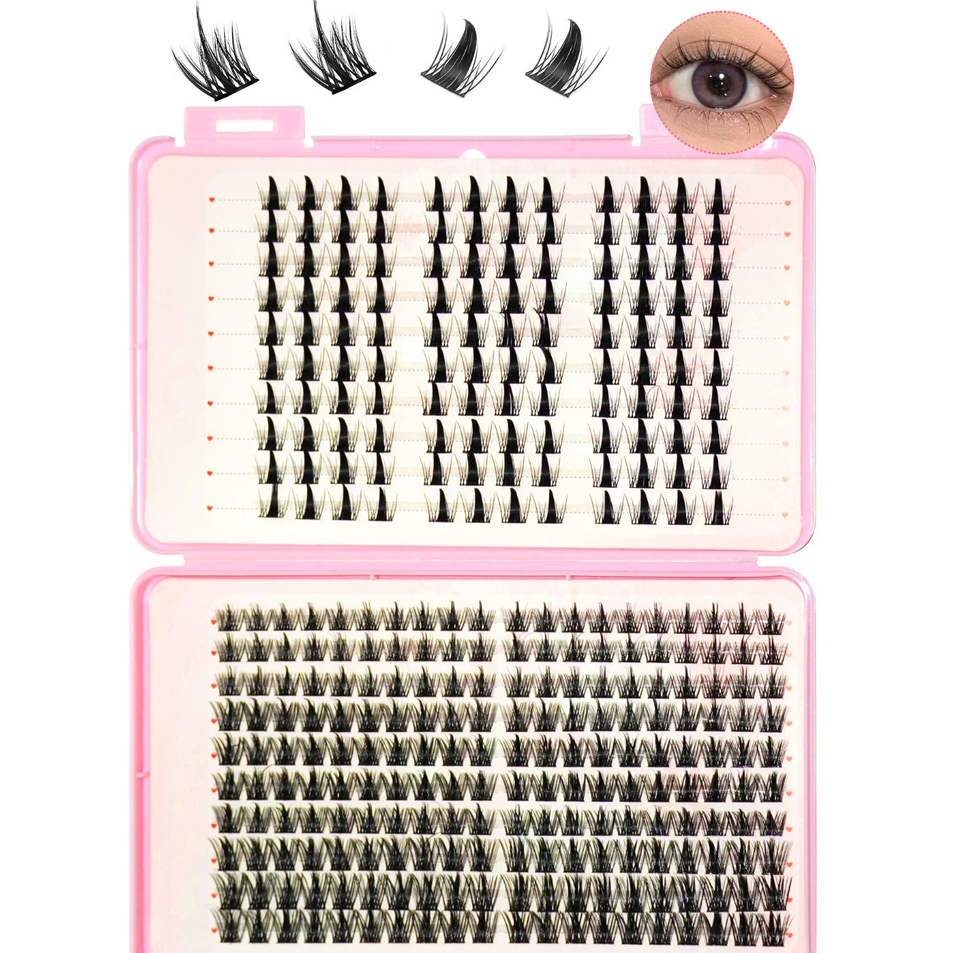 A Multi-style Hybrid False Eyelash Extension Set, The False Eyelashes Are Easy To Wear And Apply, Creating The Perfect Eye Makeup False Eyelashes