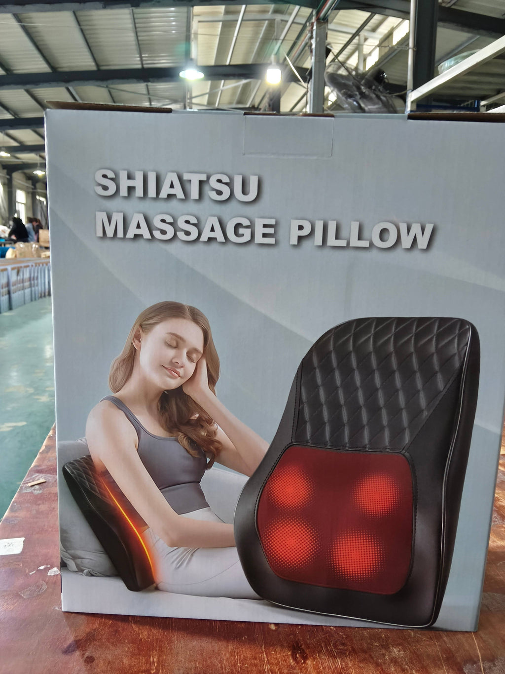 Premium Neck Pillow Massager with Heat - 3 Speed Vibration for Neck & Shoulder Relief