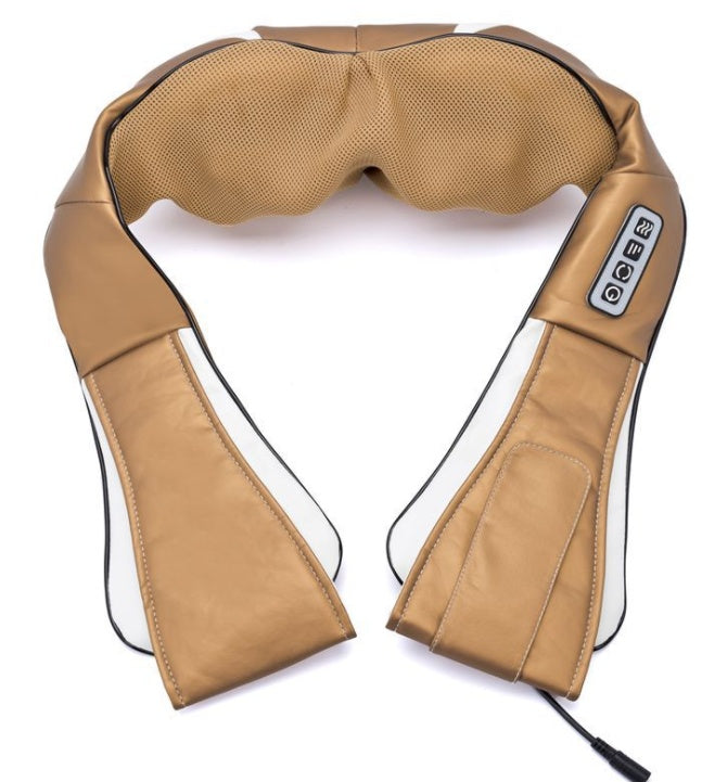 Premium Shoulder & Neck Massager Shawl - 16 Kneading Heads with Infrared Heat Therapy