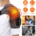 Premium Heated Shoulder Massager — Cordless Rechargeable | 3 Heat Levels | 3 Vibration Modes | CE & FCC Certified
