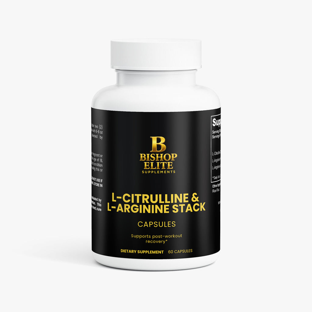L-Citrulline & L-Argine Stack-Amino Acid Complex in Capsule format | Bishop Elite Supplements.