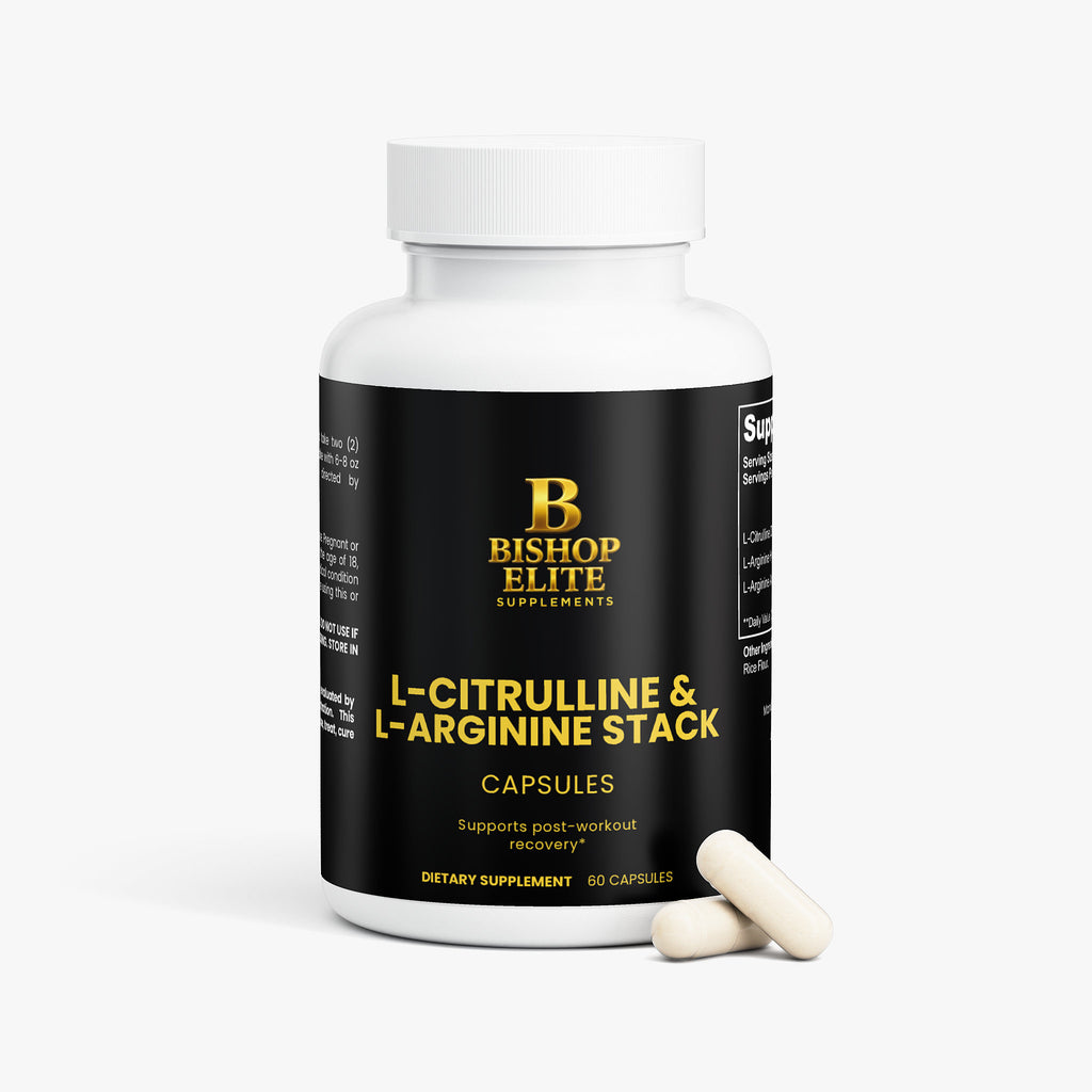 L‑Citrulline & L‑Arginine Stack — 400 mg L‑Citrulline DL‑Malate + Arginine Complex — Capsule Format (60 Capsules)