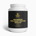 Vanilla whey protein isolate powder in an 805 g container with clean, modern packaging.   | Bishop Elite Supplements