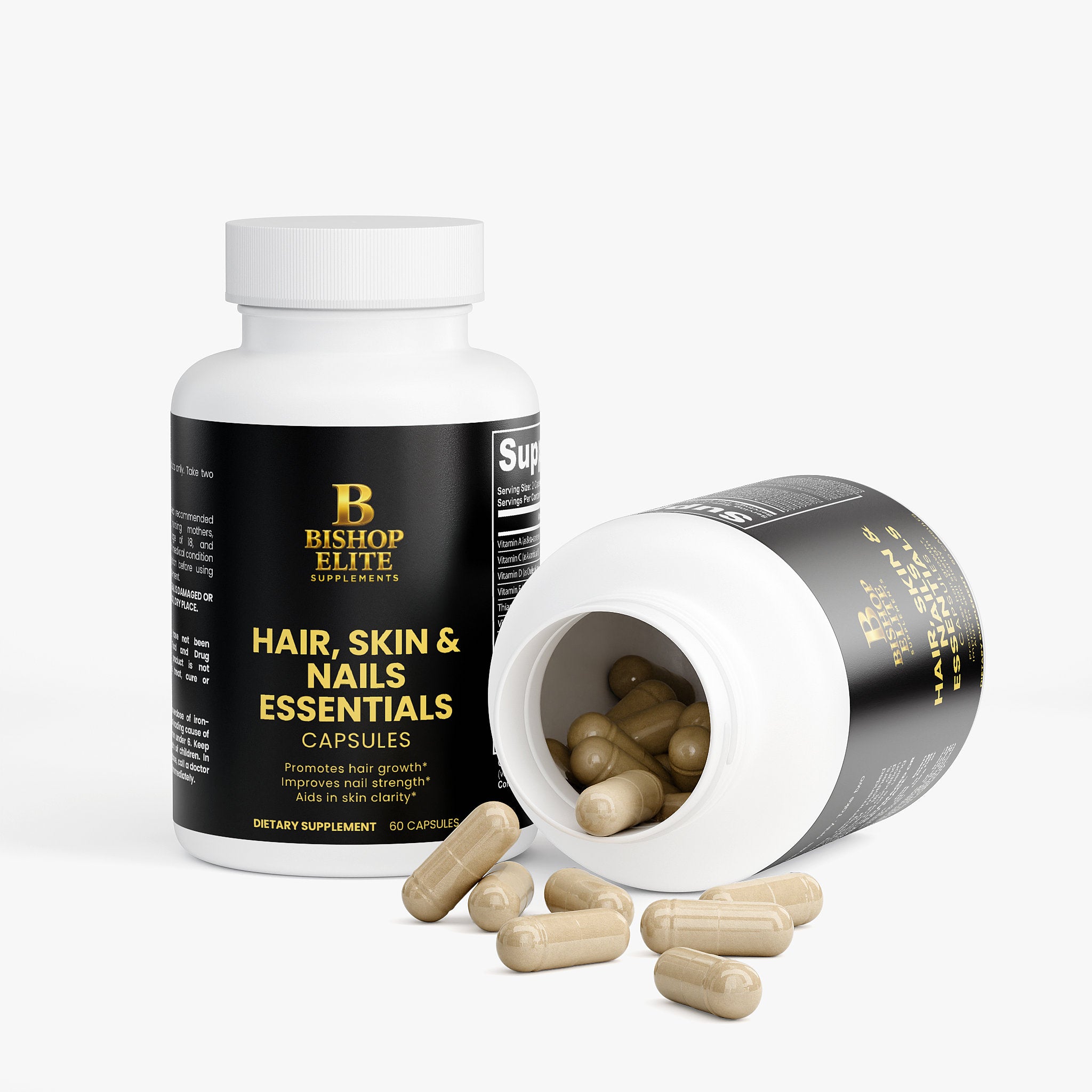 Hair Skin & Nails Essentials  Biotin, Vitamin C Zinc & Botanical Blend  Capsules