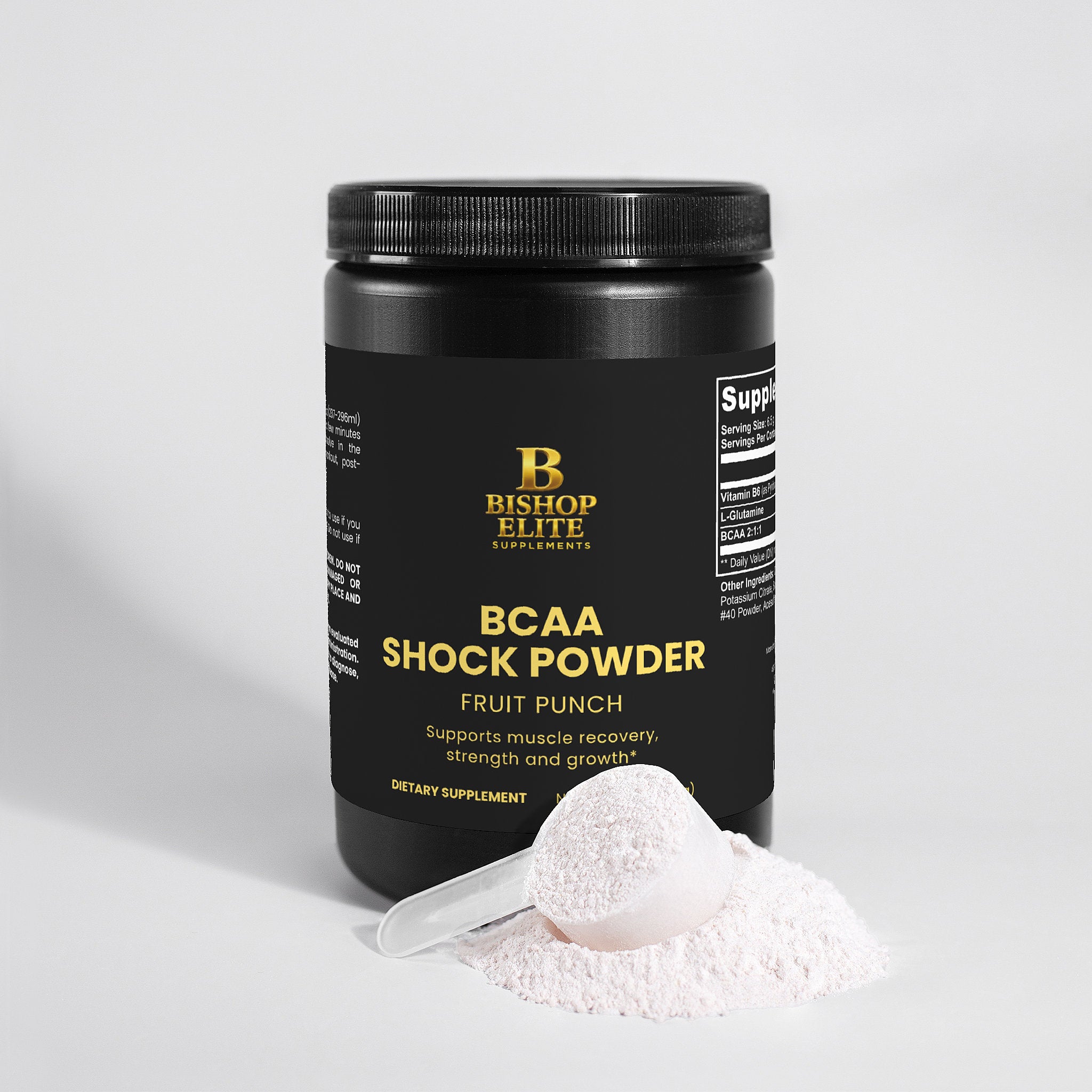 BCAA Post‑Workout Powder — Fruit Punch  — 2:1:1 Formula