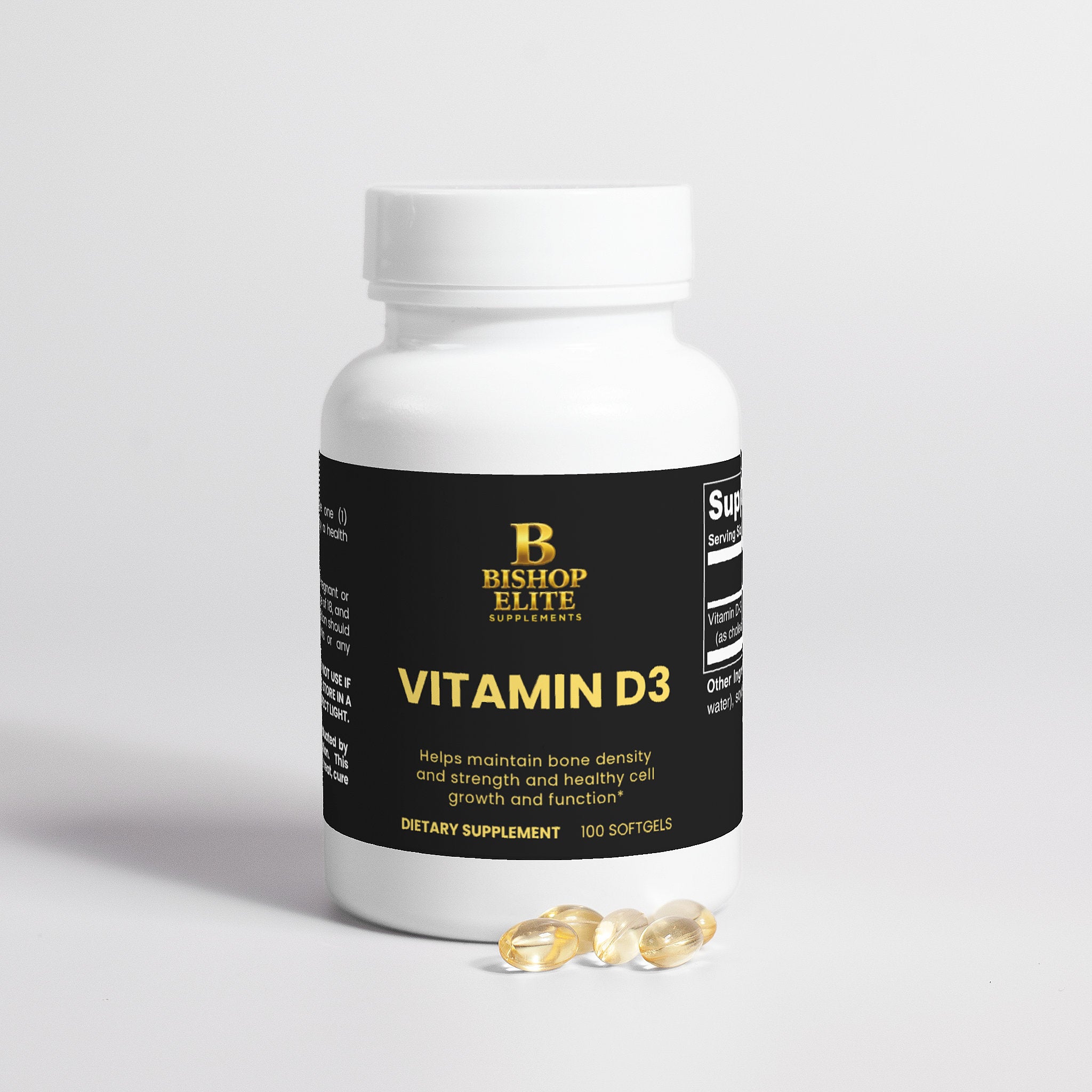 Vitamin D3  Cholecalciferol Softgels for Daily Wellness & Nutritional Support