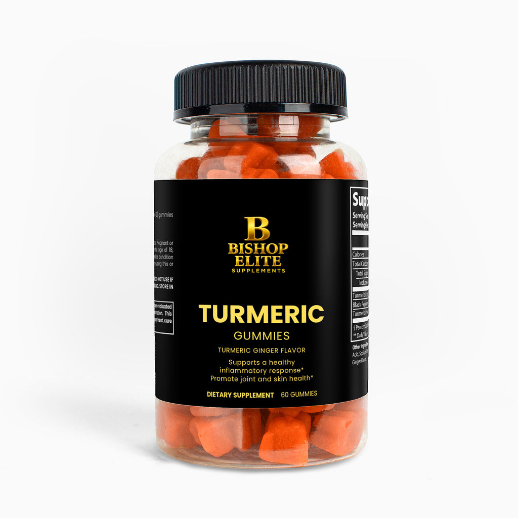 Turmeric Gummies Curcumin Black Pepper Wellness Supplement 60ct