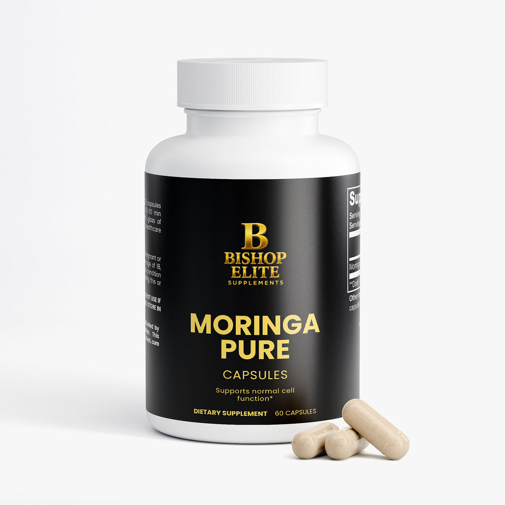 Moringa Oleifera Capsules — Pure Leaf Powder | 60 Veggie Caps