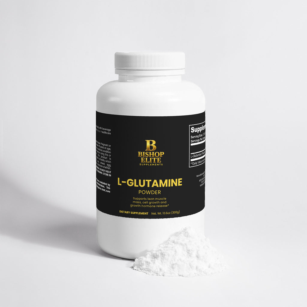 L‑Glutamine Powder  Pure Unflavored Amino Acid Mixable Powder