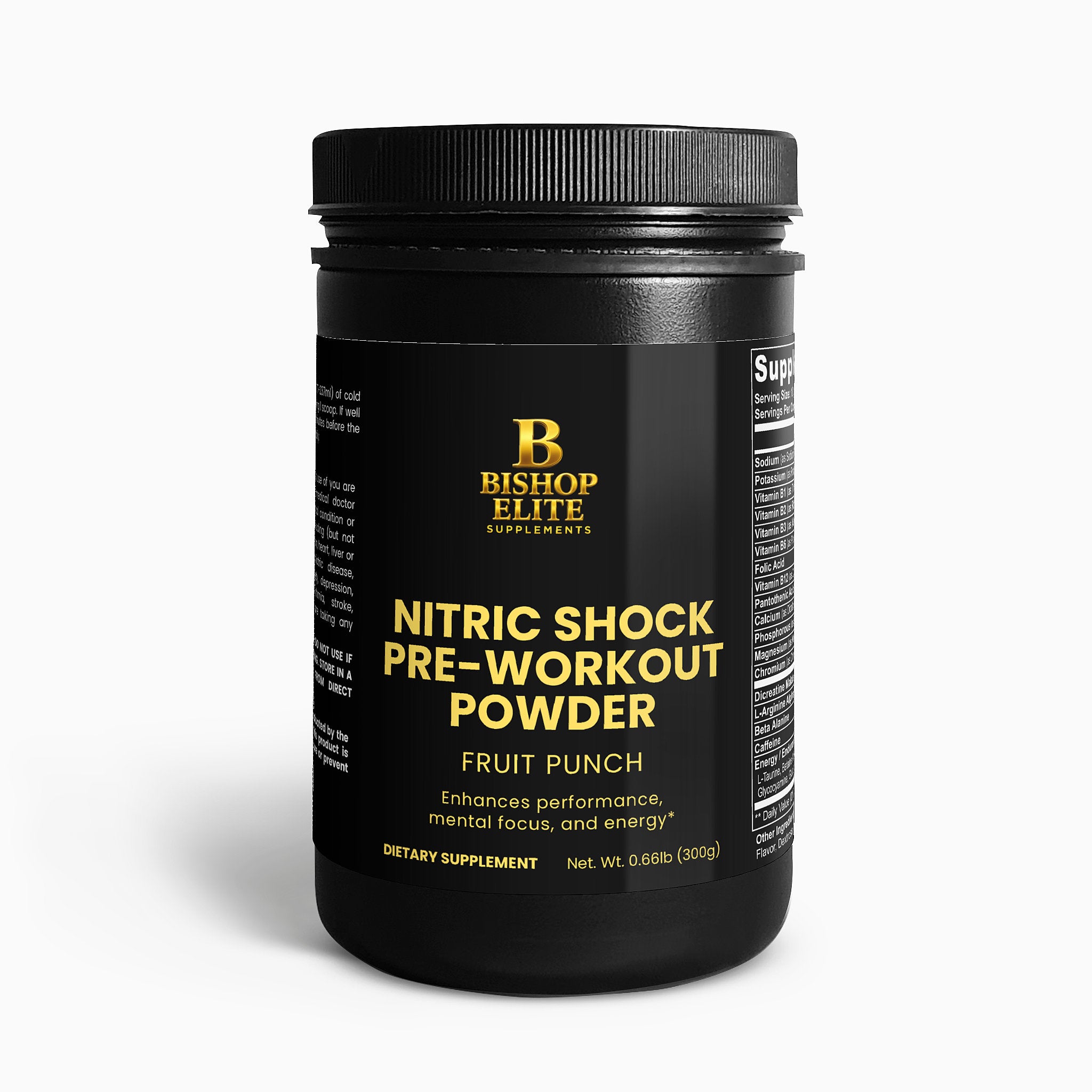 Nitric Shock Pre-Workout Powder (Fruit Punch)