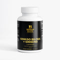 Ginkgo Biloba and Red Asian Ginseng Capsules with standardized flavors and Ginsenosides | bishop Elite Supplements.