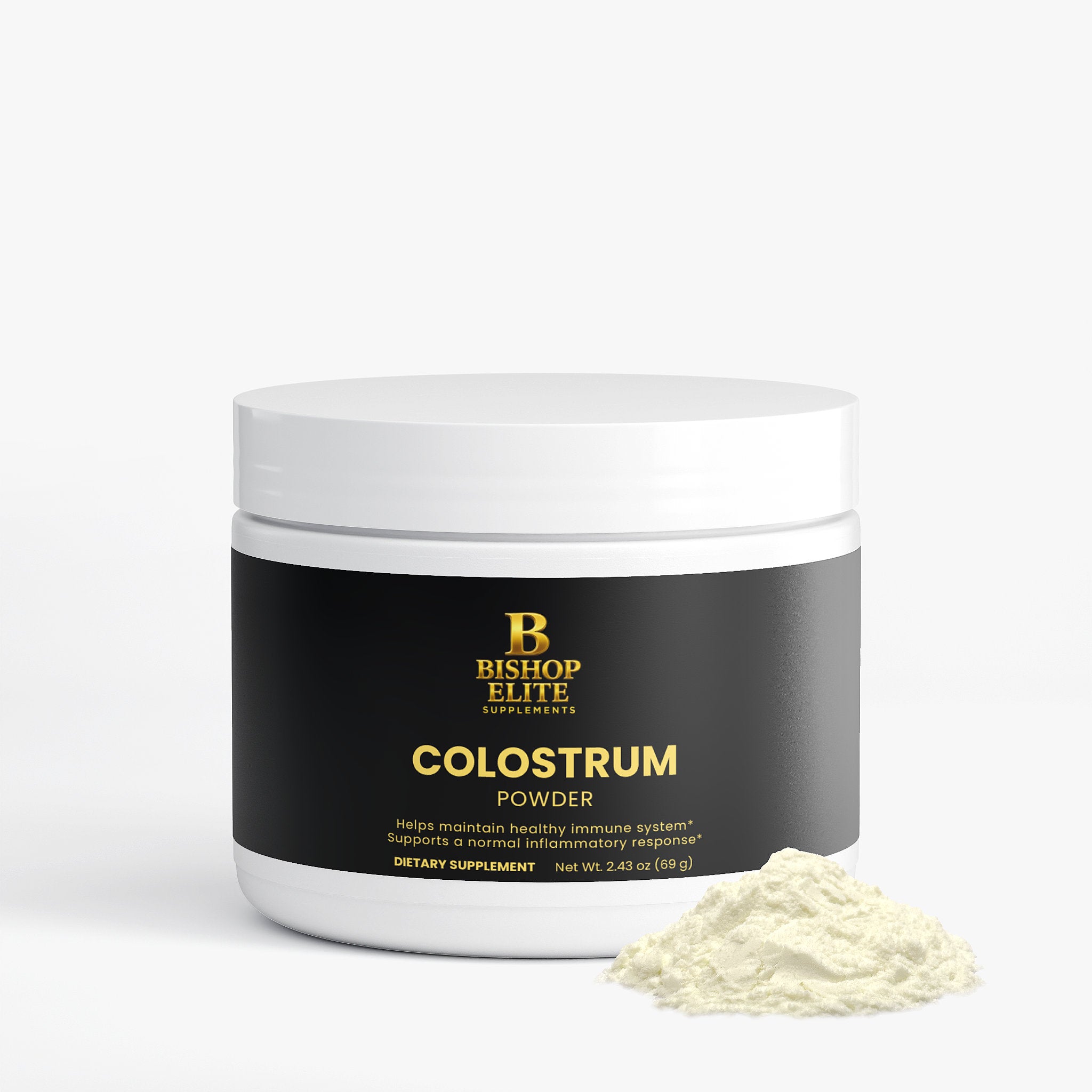 Colostrum Powder — 2300 mg Bovine Colostrum (25% IgG) | Powder Format