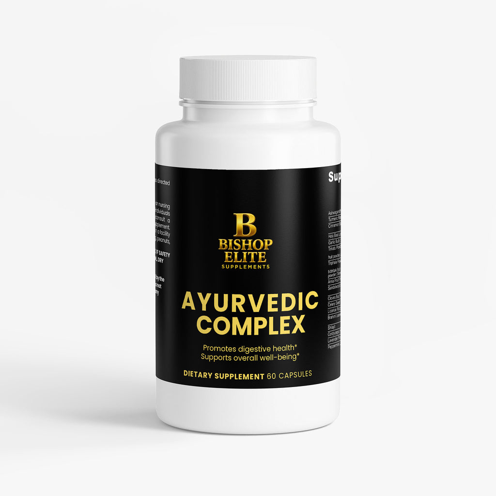 Ayurvedic Complex with Ashwagandha, Turmeric, Holy Basil &traditional herbal   | Bishop Elite Supplements.