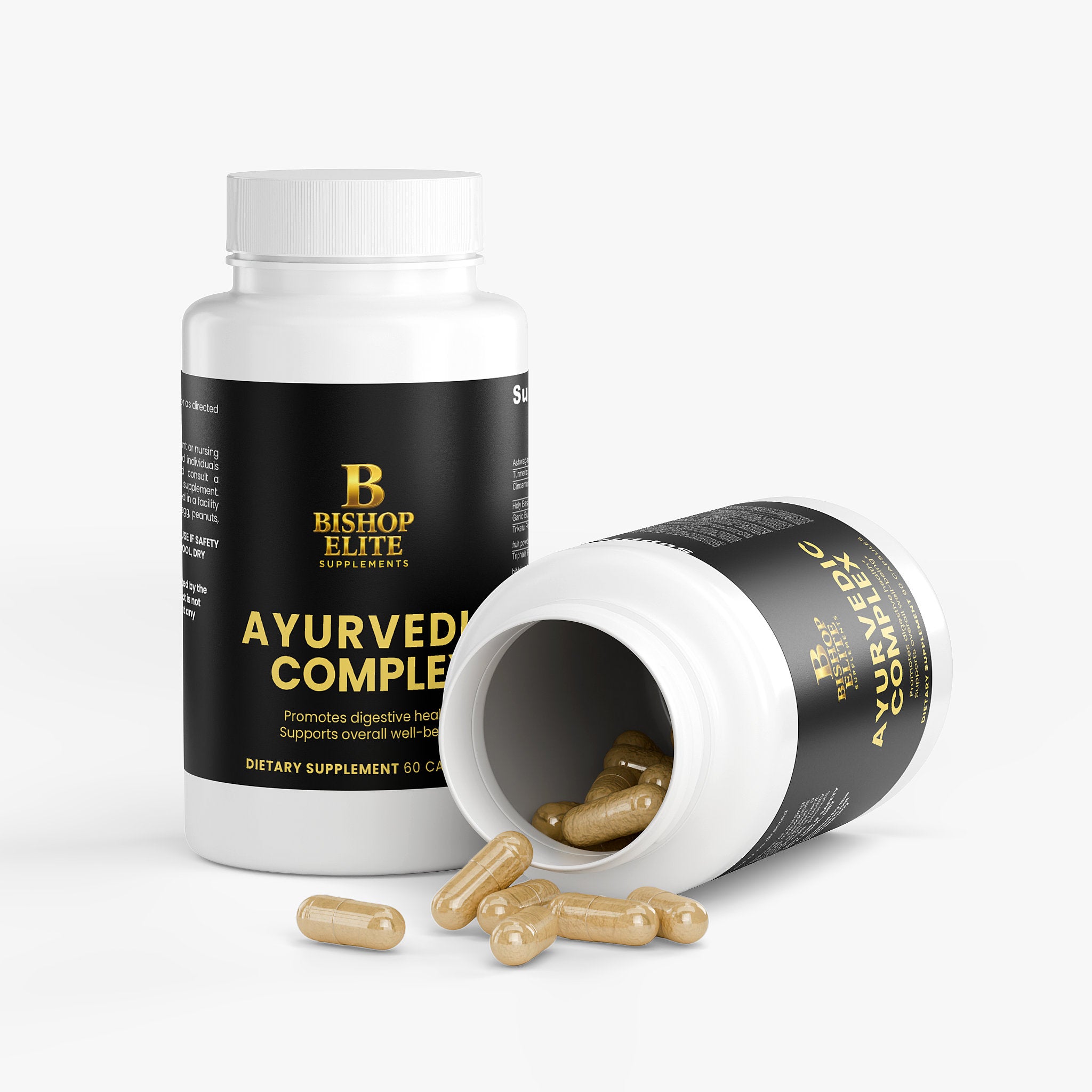 Ayurvedic Complex — Ashwagandha, Turmeric, Holy Basil & Traditional Herbal Blend (Capsules)