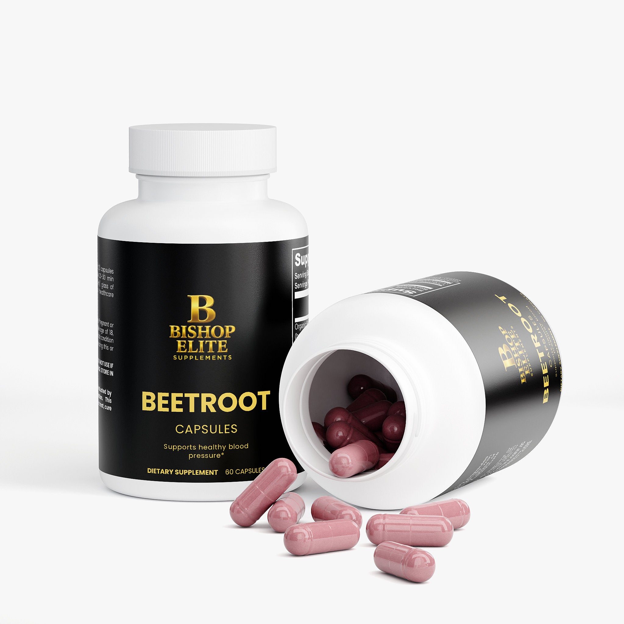 Organic Beetroot Capsules — 1300 mg Beetroot Powder | Daily Botanical Formula