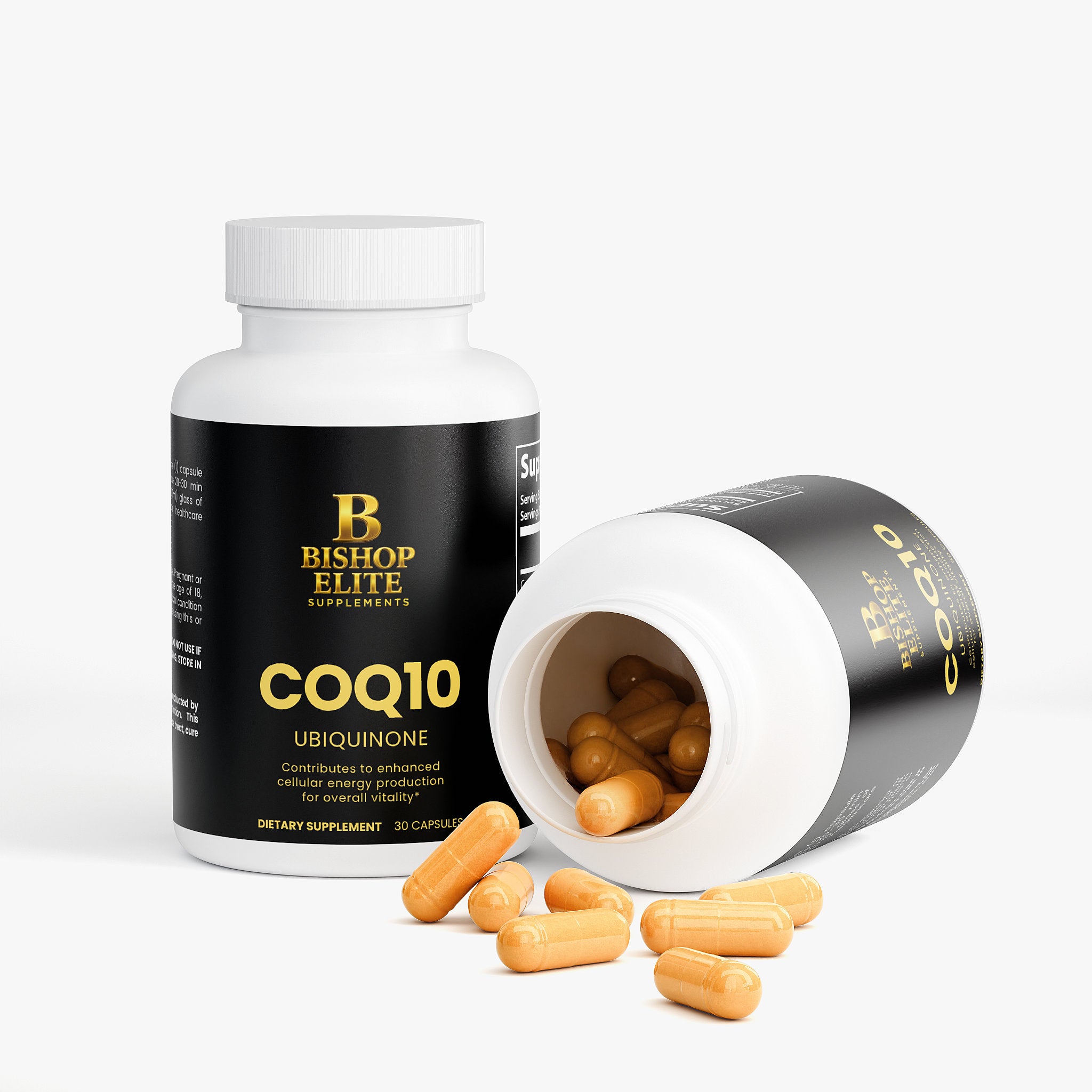 CoQ10 Ubiquinone 200 mg  Single‑Ingredient Capsules  30 Count