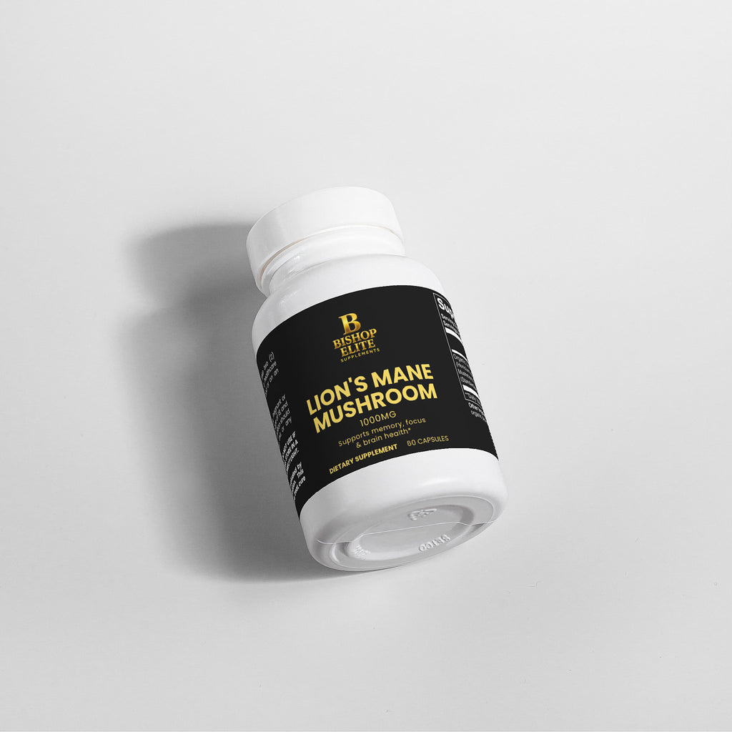 Organic Lion’s Mane Mushroom 1000 mg Vegan Capsules  60 ct