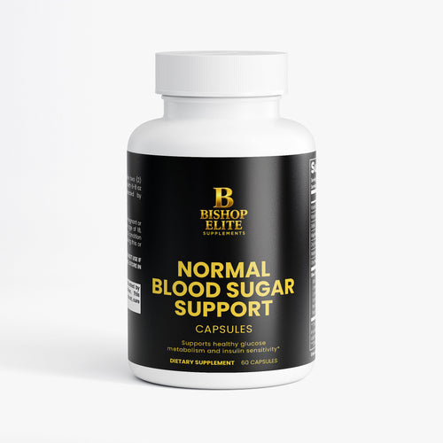 Botanical glucose blend supplement in a clean 60‑capsule bottle . | Bishop Elite Supplements 