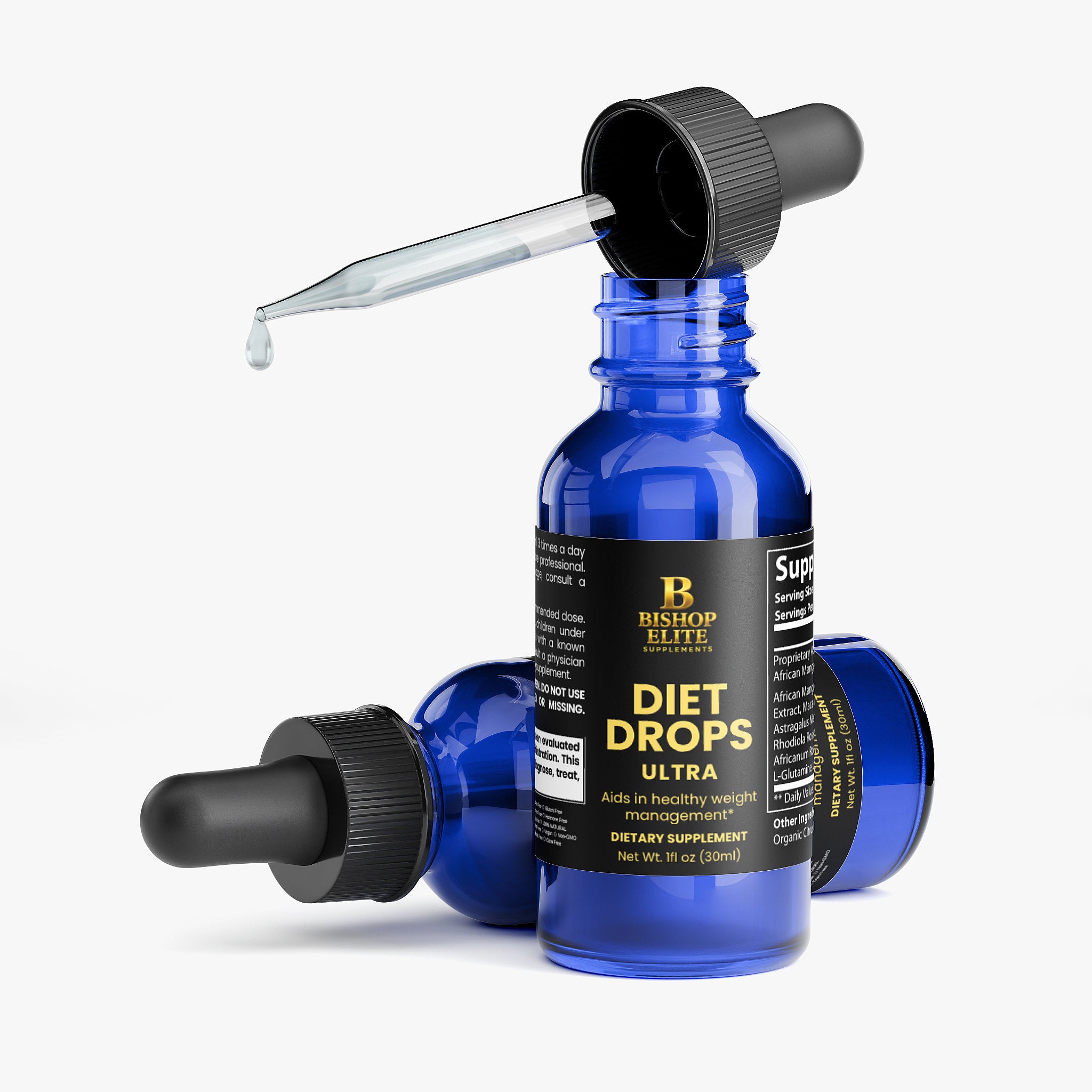 Diet Drops Ultra  African Mango & Maca Botanical Blend  1 oz