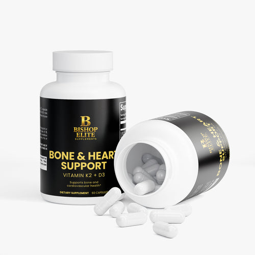 Bone & Heart Formula  Calcium, Vitamin D3 Vitamin K2 & BioPerine | 60 Capsules