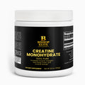  Pure creatine monohydrate powder in a clean, minimalist container.    | Bishop Elite Supplements