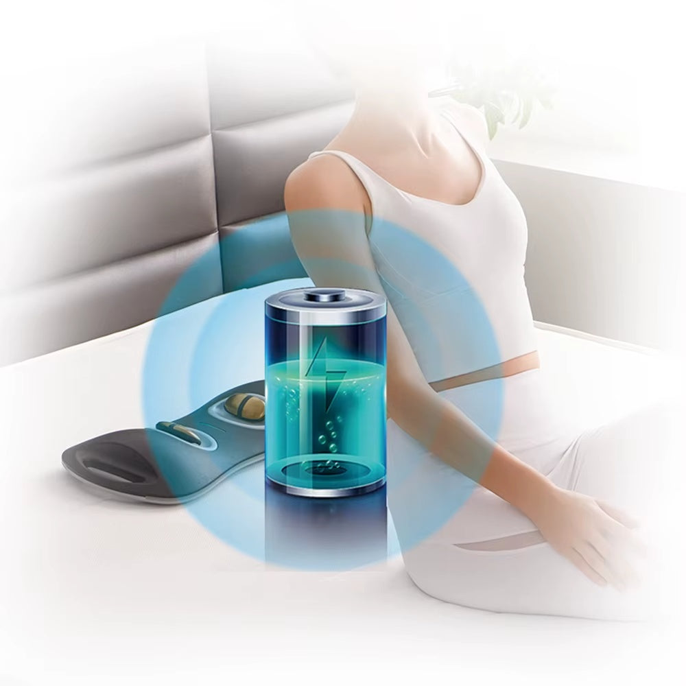 Electric Lumbar Back Massager with Heat & Kneading