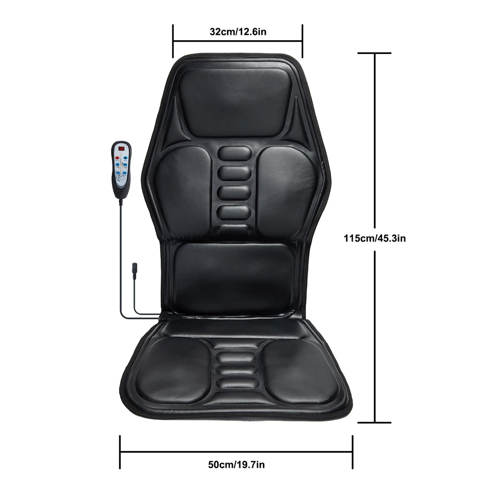 Premium Heated Massage Chair Pad - Full Body Relief with 9 Zones & Heat Therapy