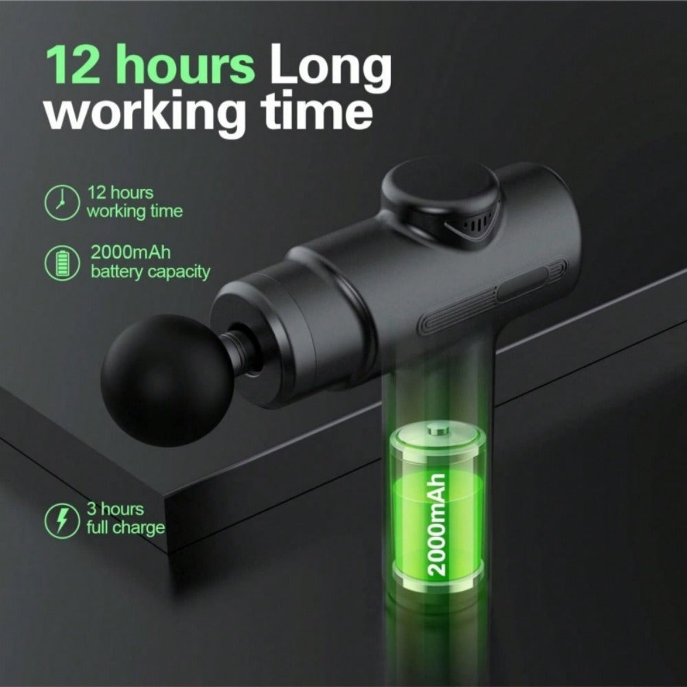 Premium Deep Tissue Massage Gun - Percussion Massager with 8 Heads for Athletes