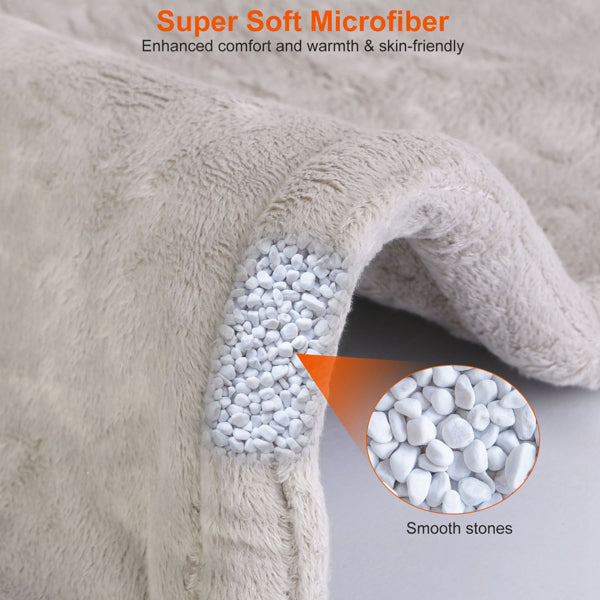Premium Weighted Heating Pad for Neck & Shoulders — Extra-Large 22" | 6 Heat Settings | 4 Timer Modes | ETL Certified