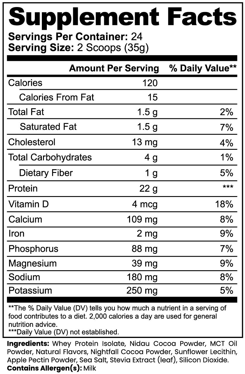 100% Whey Protein Isolate (Chocolate) — 22 g Protein per Serving | 805 g