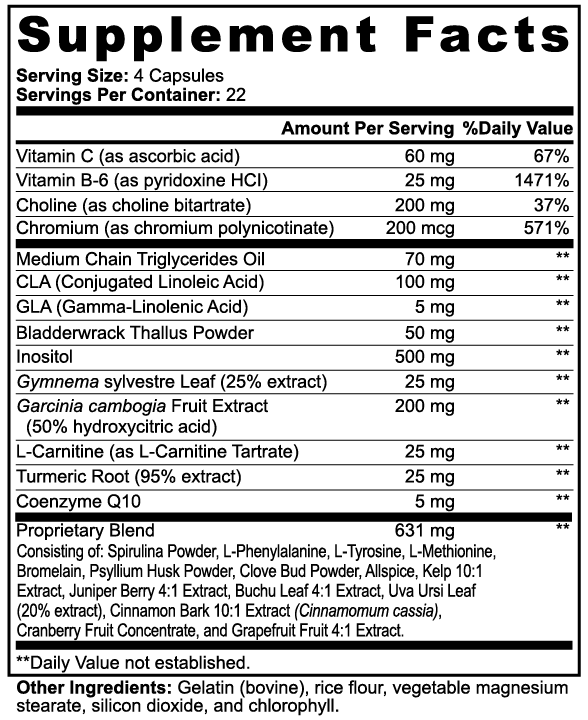 FAT BURNER WITH MCT – Thermogen  Formula (90 Capsules)