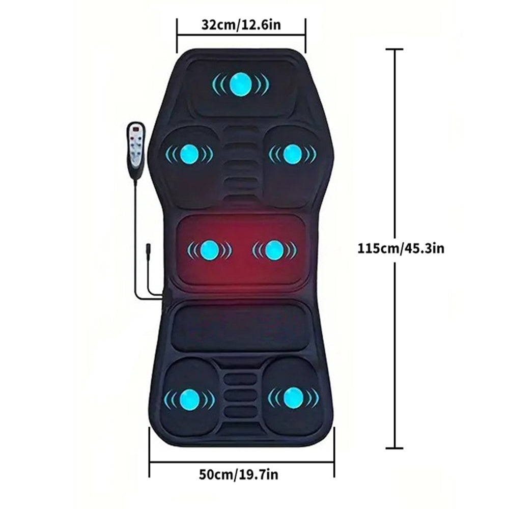 Premium Heated Massage Chair Pad - Full Body Relief with 9 Zones & Heat Therapy
