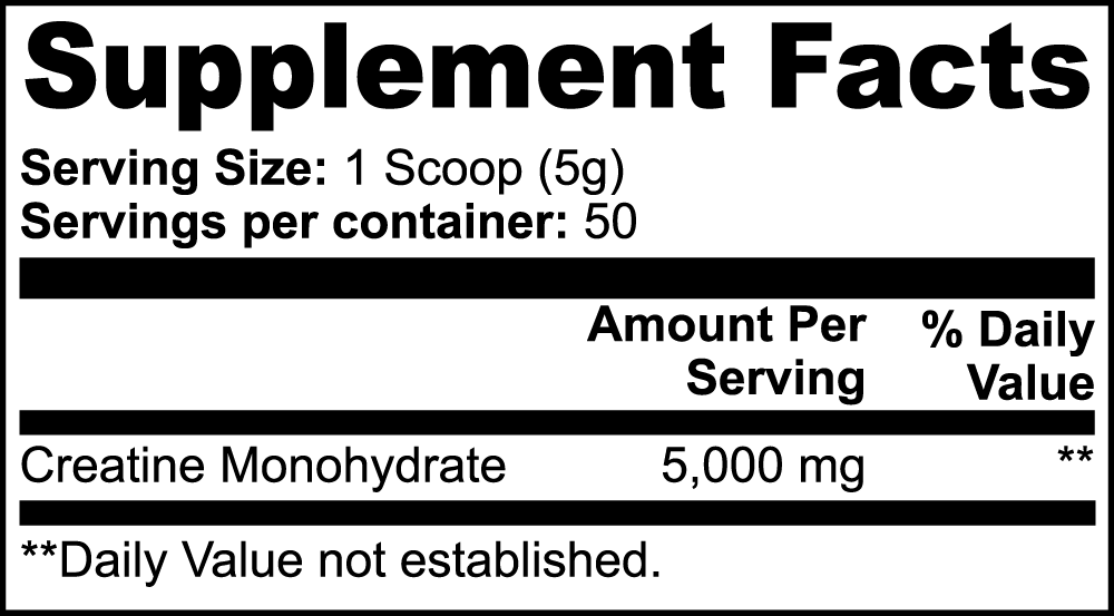 Creatine Monohydrate — Pure Unflavored Powder | 250 g