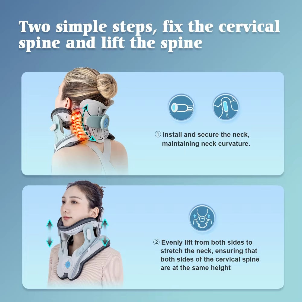 Professional Chiropractic Posture Corrector - Cervical Neck Traction Device for Pain Relief