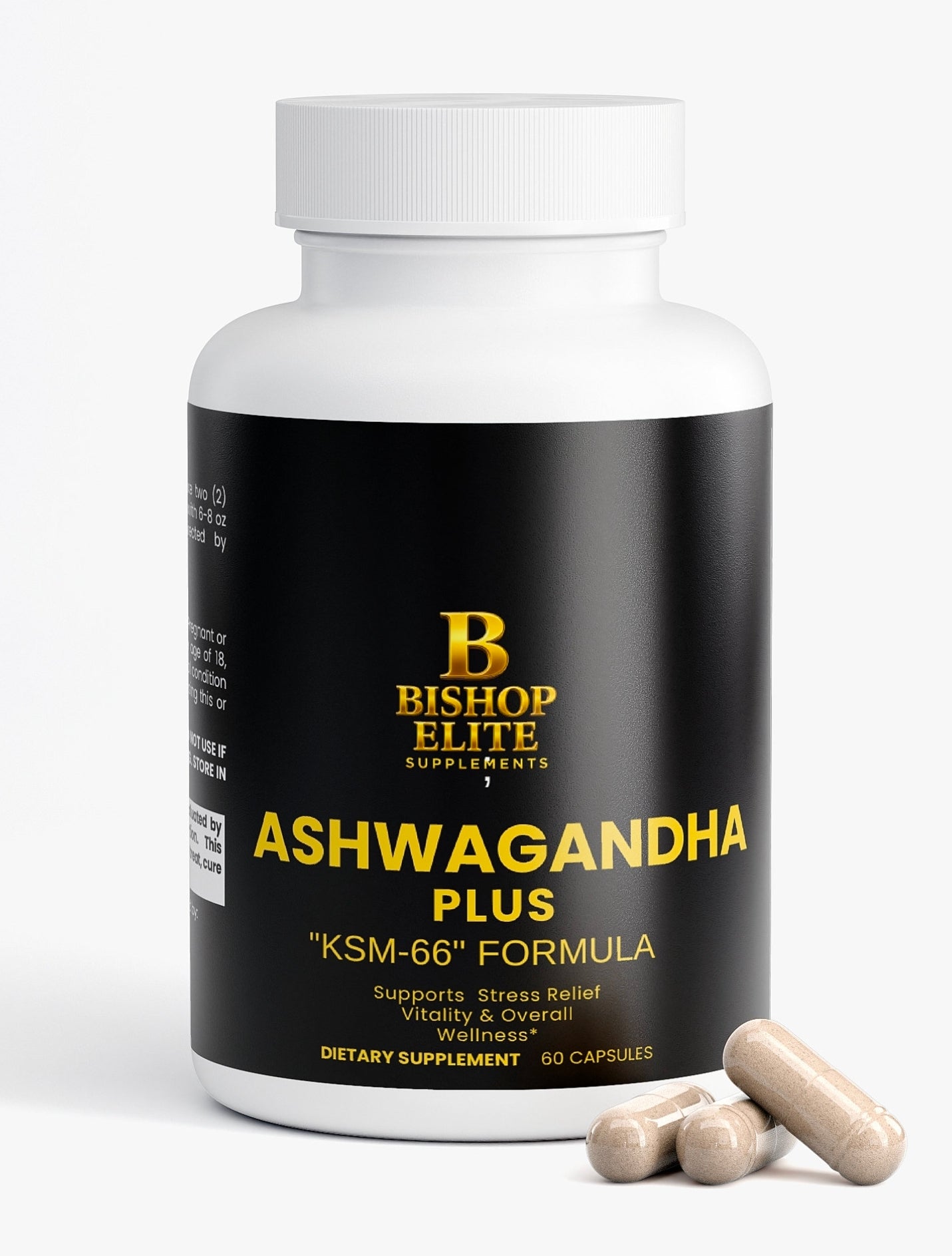 Ashwagandha Plus  KSM‑66 Botanical Blend 60 Capsules