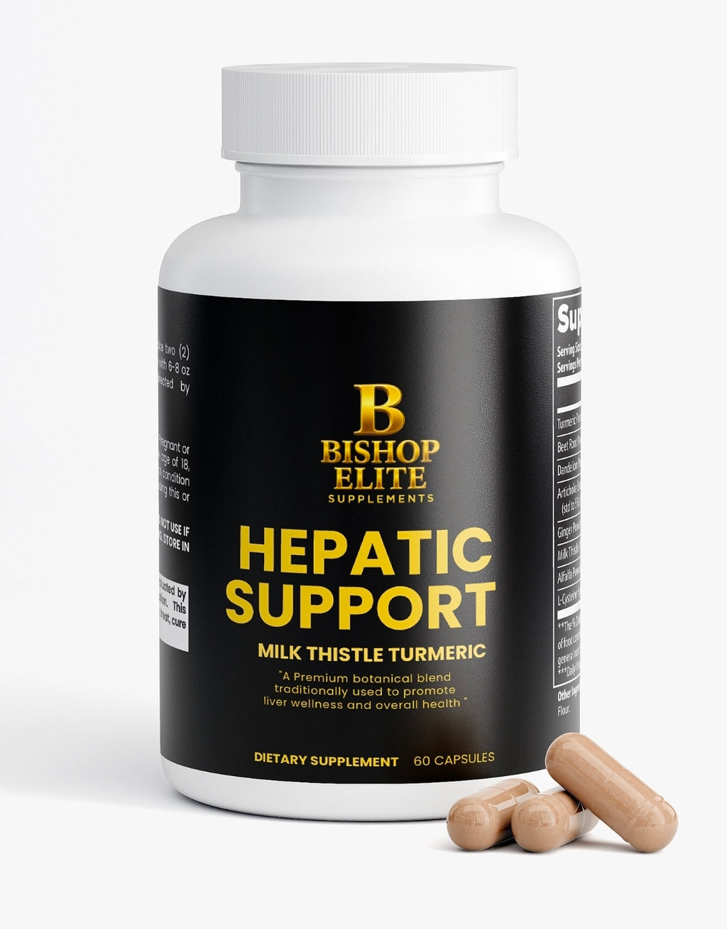 Herbal Liver Blend — Turmeric, Beetroot & Milk Thistle Botanical Formula | 60 Capsules