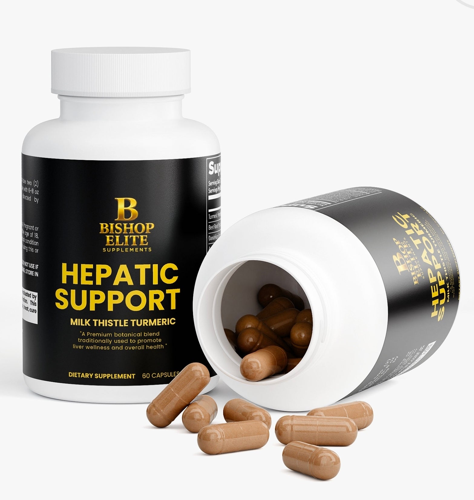Herbal Liver Blend — Turmeric, Beetroot & Milk Thistle Botanical Formula | 60 Capsules