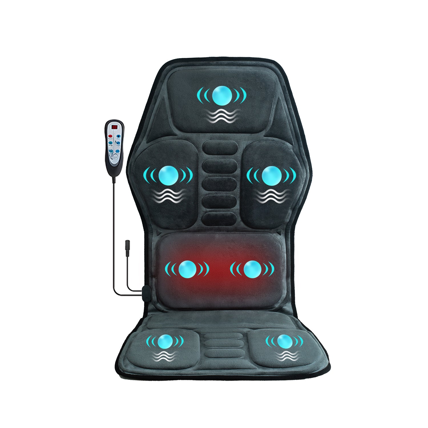 Premium Heated Massage Chair Pad - Full Body Relief with 9 Zones & Heat Therapy