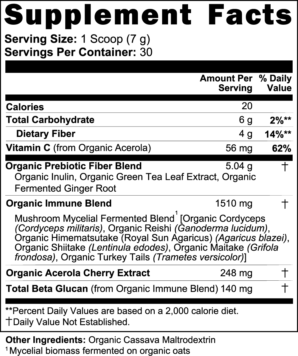 Fermented Mushroom Blend Organic Multi‑Mushroom Powder  210 g
