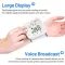 Premium Wrist Wellness Tracker - Rechargeable with Voice & 180 Memory for 2 Users