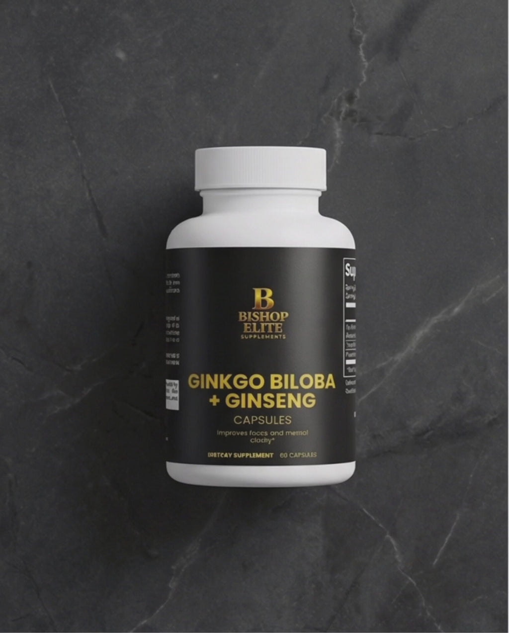 Ginkgo Biloba Leaf Extract and Red Asian Ginseng   Capsules with Standardized flavors and ginsenosides | Bishop Elite Supplements,