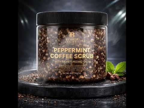 Peppermint Coffee Scrub — Organic Micro-Roasted Coffee, Brown Sugar & Coconut Oil | 4 oz