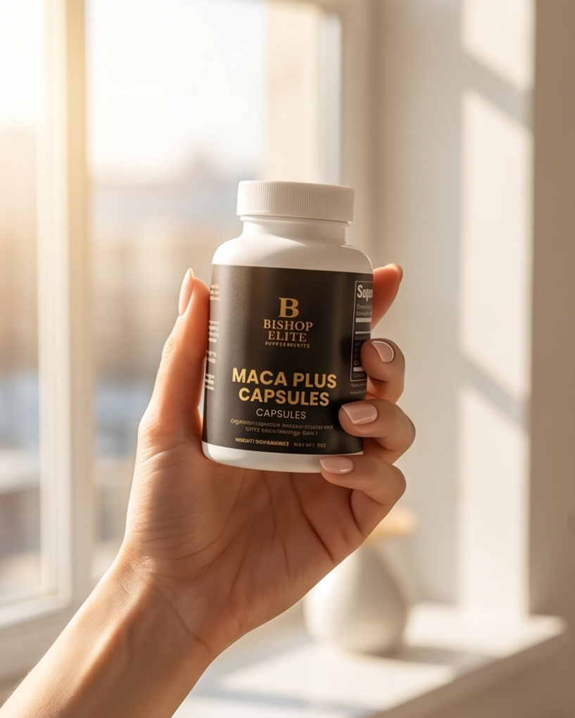 Maca Plus — Organic Triple Maca Root Blend with Black Pepper | 60 Capsules