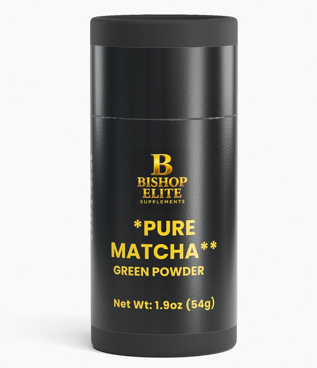 Pure Matcha Green Powder-Ceremonial Grade, shade-grown and stone -ground | Bishop Elite Supplements.
