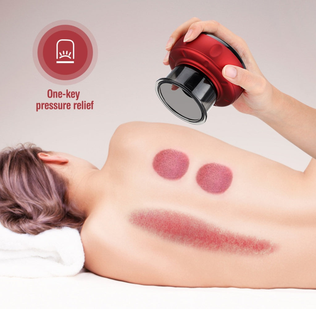 Premium Electric Vacuum Cupping Massage - Smart Guasha Therapy for Anti-Cellulite & Pain Relief