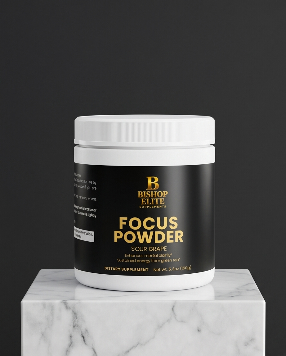 Focus Powder — Sour Grape | Alpha-GPC, L-Theanine, Natural Caffeine & Asian Ginseng | 150g