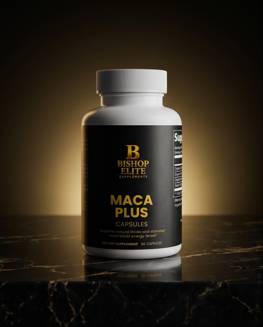 Maca Plus — Organic Triple Maca Root Blend with Black Pepper | 60 Capsules