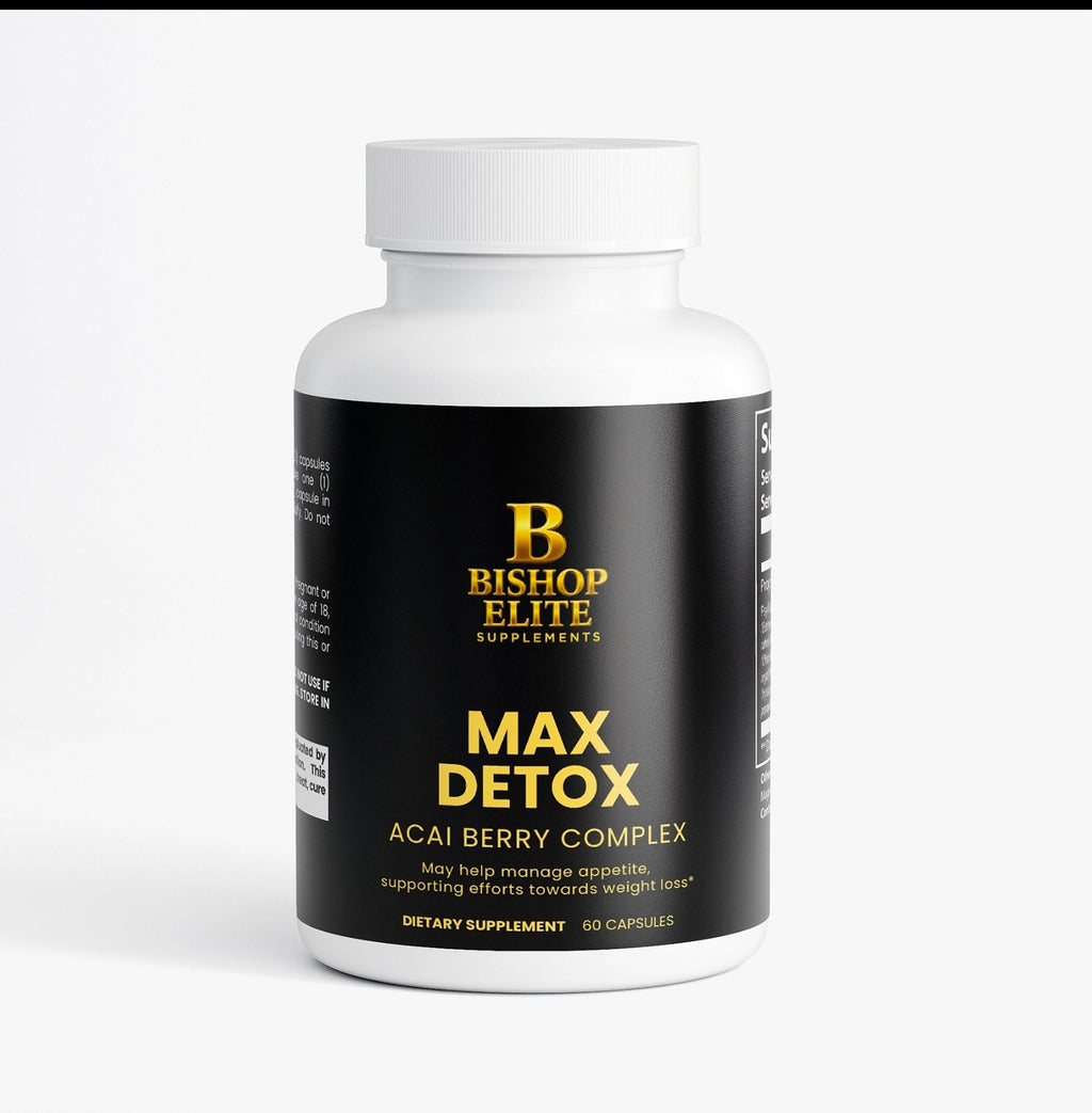 Max Detox — Botanical Fiber & Acai Berry Blend | Daily Capsules