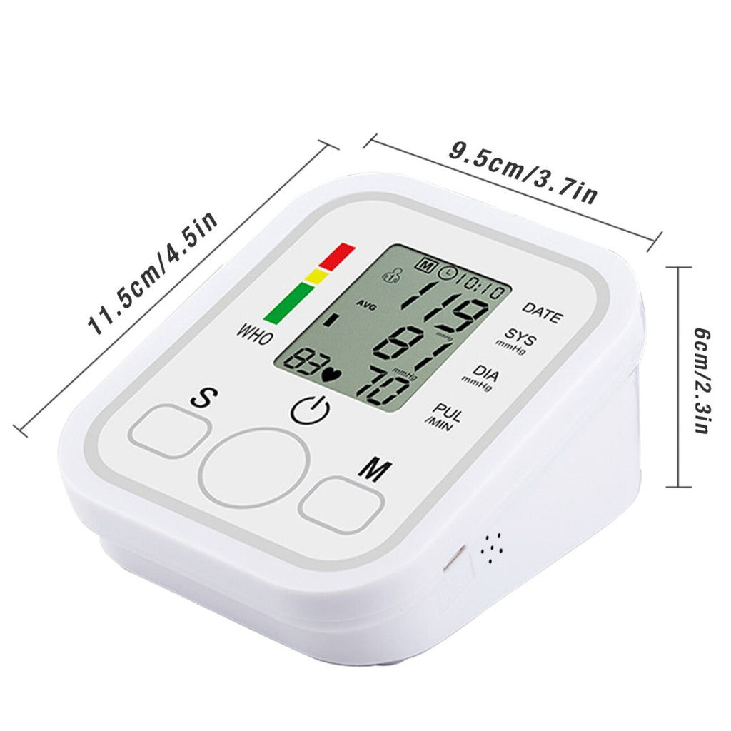 Premium Arm Wellness Tracker - Automatic with Voice & 198 Memory for 2 Users