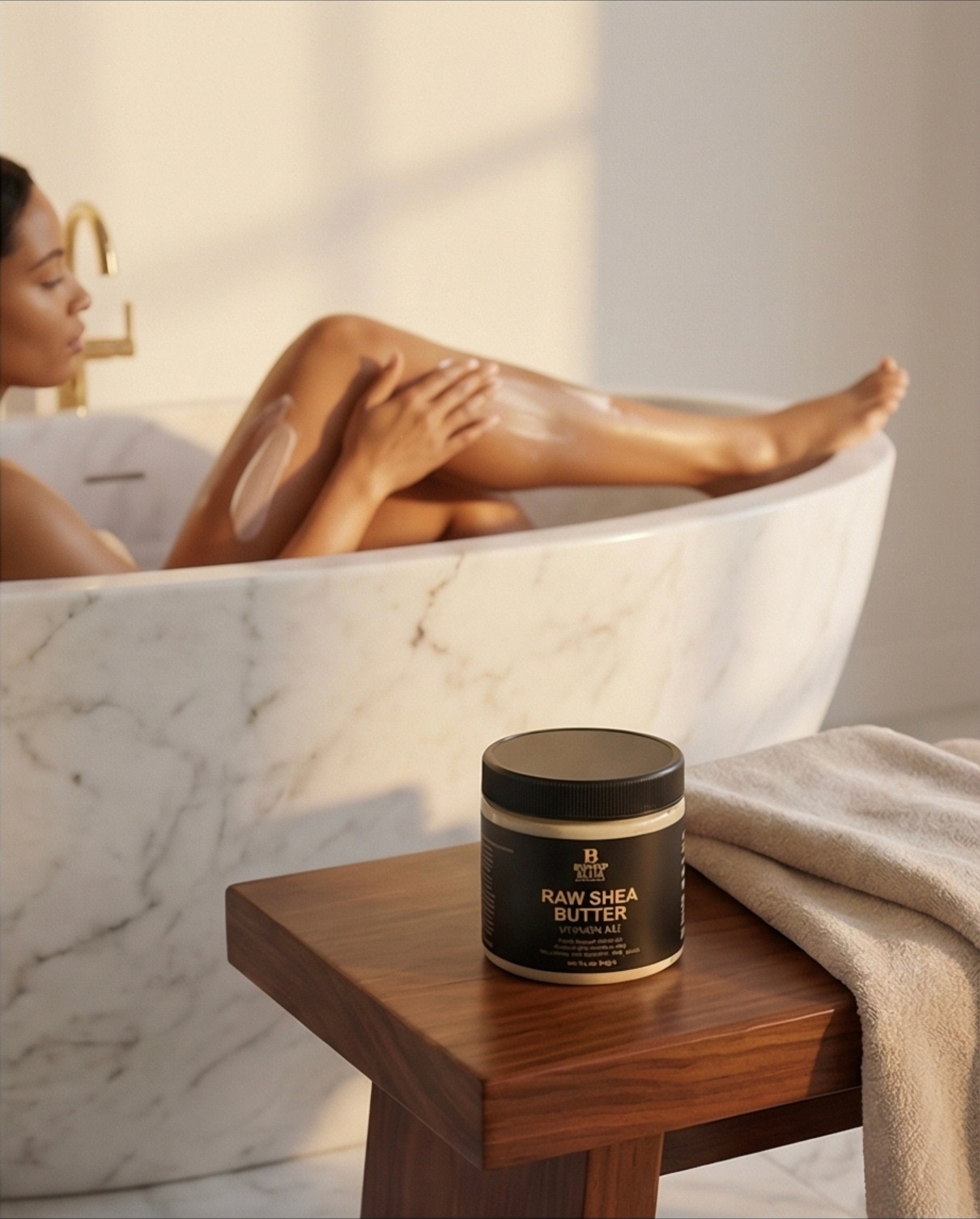 Raw Shea Butter — Organic Unrefined | Single-Ingredient Formula | 4 oz